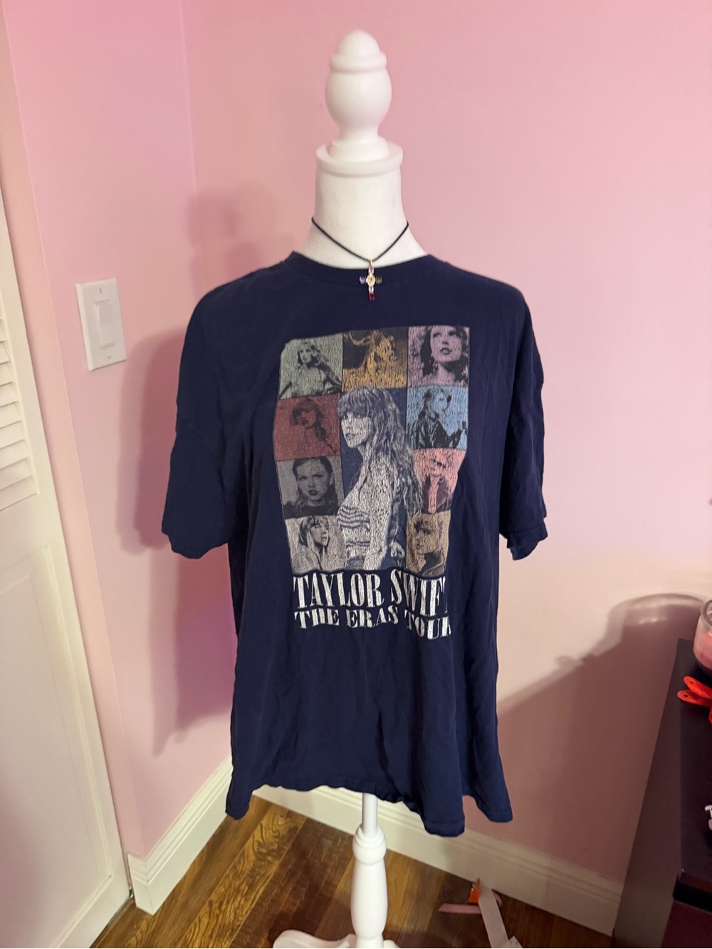 Taylor Swift Navy Multi-Image Eras Tour Graphic Tee